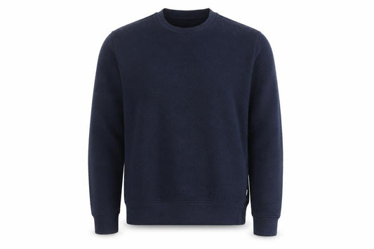 Front view of Marks & Spencer Autograph Men's Blue Small Crew Neck Sweatshirt
