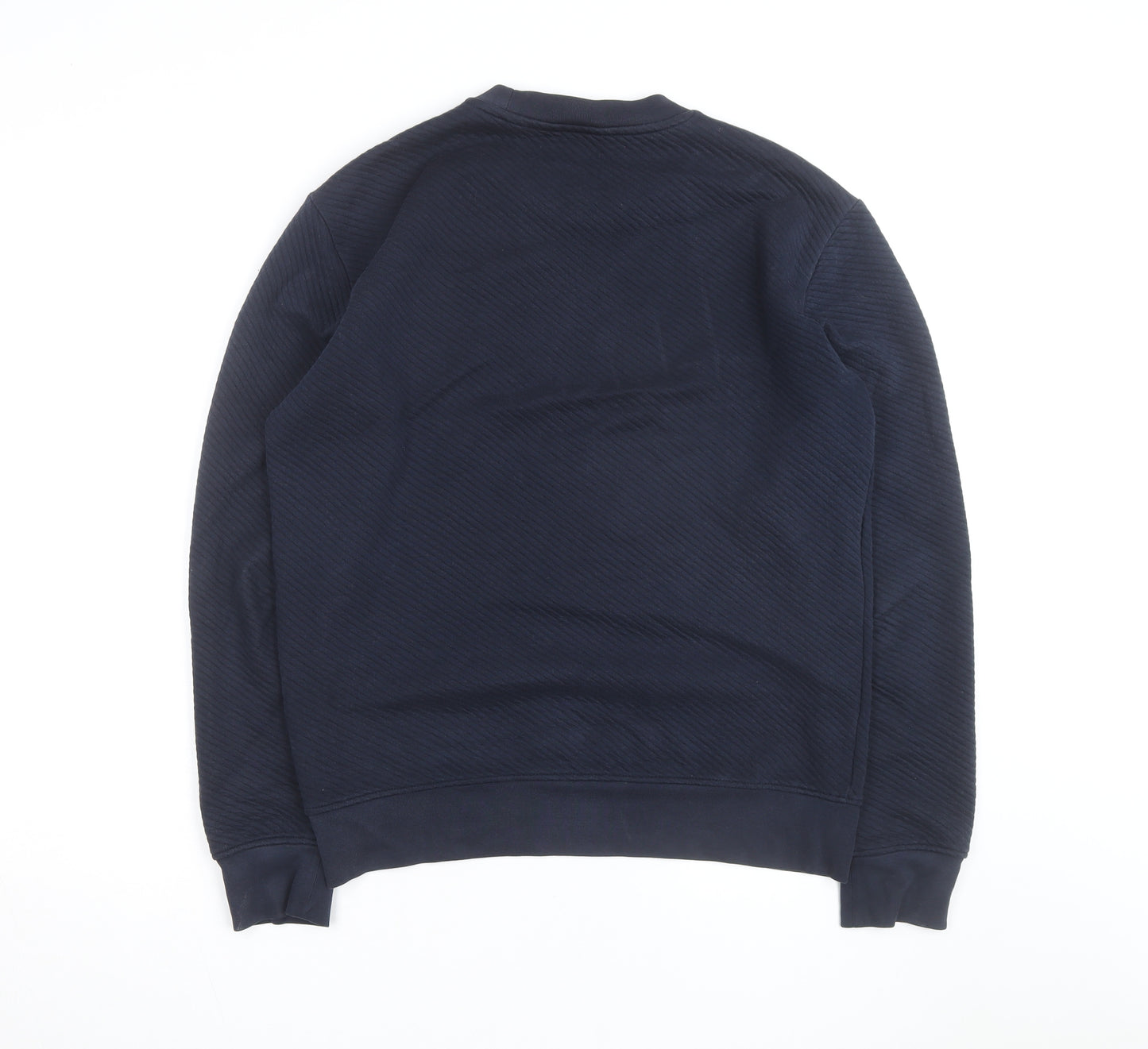 Marks and Spencer Autograph Men's Blue Small Crew Neck Sweatshirt