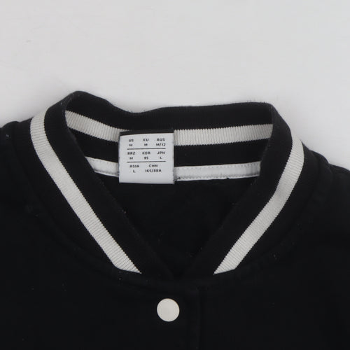 New Balance Men's Black Varsity Jacket M Cotton Blend