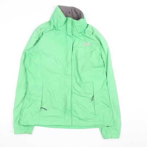 The North Face Womens Green Waterproof Rain Jacket Size L