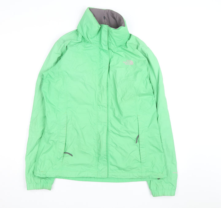 The North Face Womens Green Waterproof Rain Jacket Size L