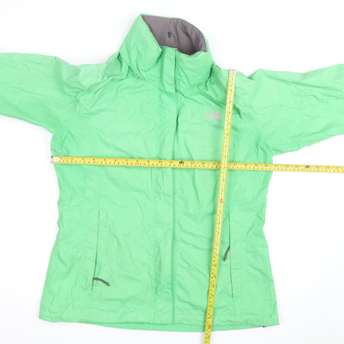 The North Face Womens Green Waterproof Rain Jacket Size L