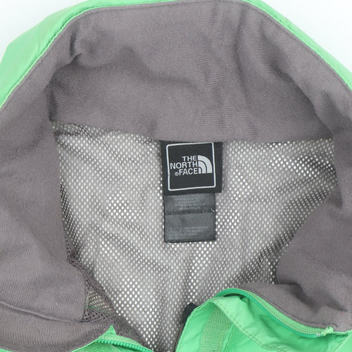The North Face Womens Green Waterproof Rain Jacket Size L
