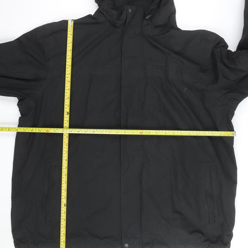 Regatta Men's Black 3XL Hooded Waterproof Parka Jacket