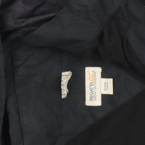Regatta Men's Black 3XL Hooded Waterproof Parka Jacket
