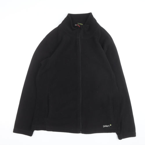 Gelert Women Black Fleece Full Zip Jacket Size 18 Regular Fit
