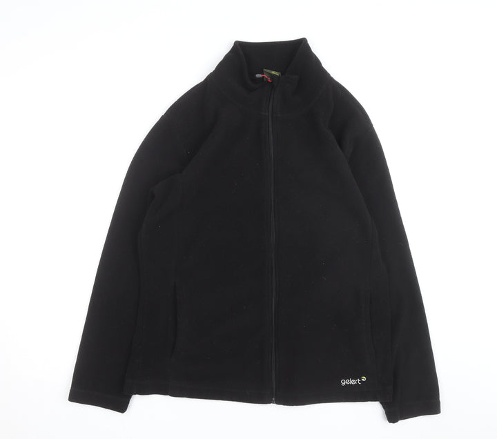 Gelert Women Black Fleece Full Zip Jacket Size 18 Regular Fit