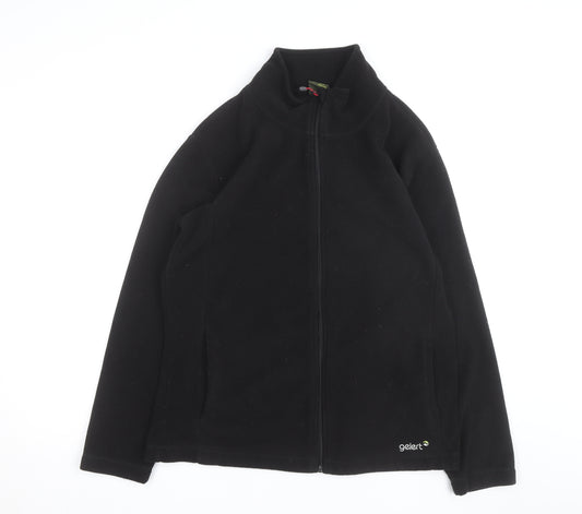 Gelert Women Black Fleece Full Zip Jacket Size 18 Regular Fit