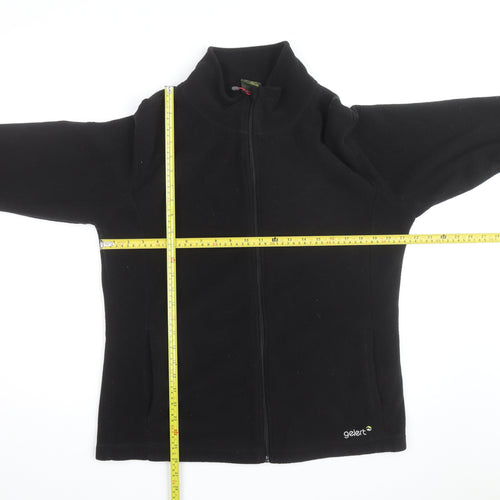 Gelert Women Black Fleece Full Zip Jacket Size 18 Regular Fit