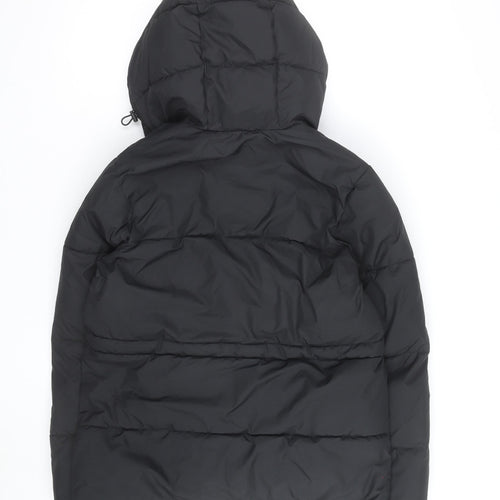 JXX Men Black XS Puffer Jacket Hooded Insulated Winter Coat
