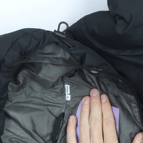 JXX Men Black XS Puffer Jacket Hooded Insulated Winter Coat