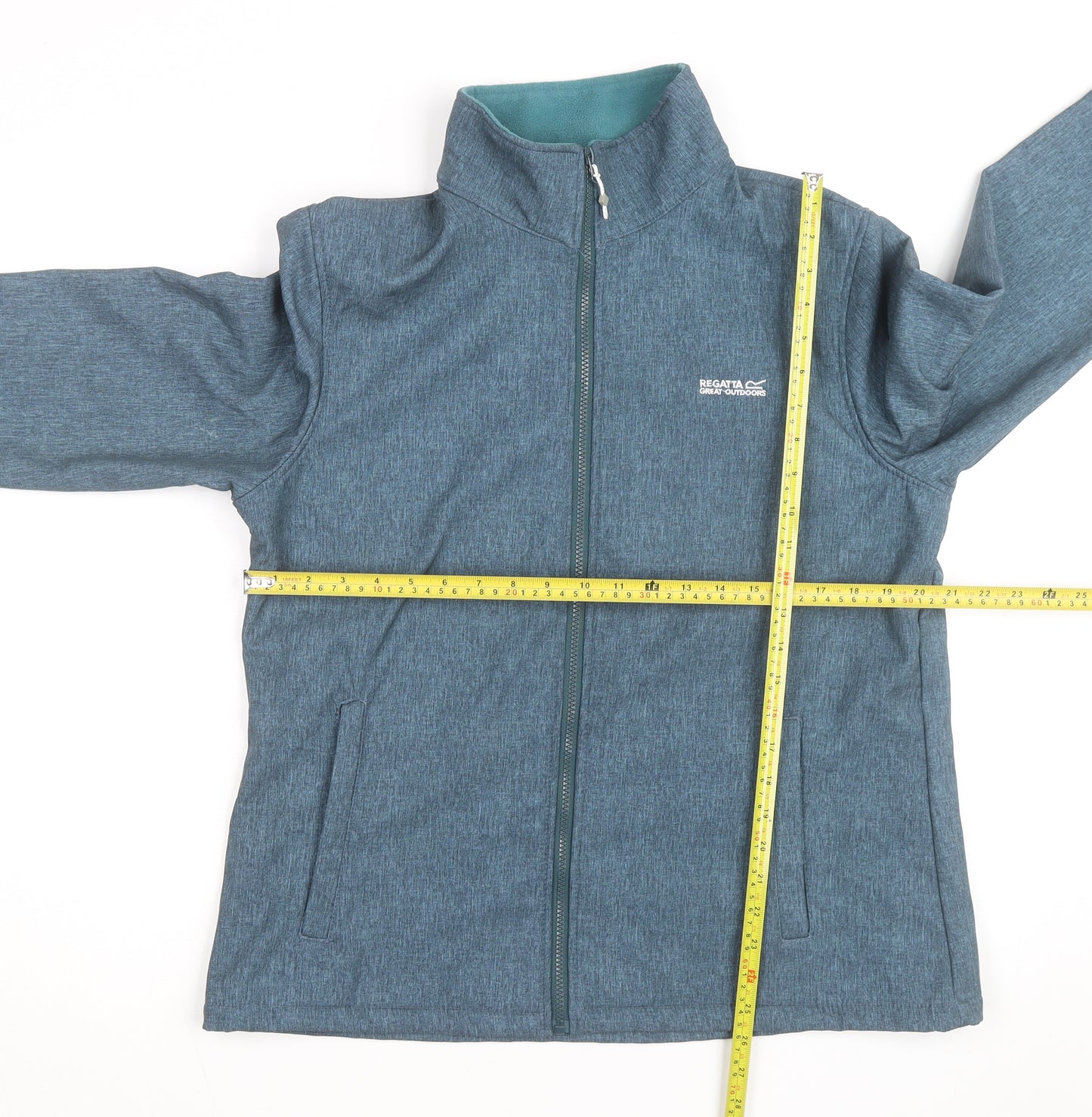 Regatta Women Blue Full Zip Fleece Lined Jacket Size 18 Outdoor Hiking