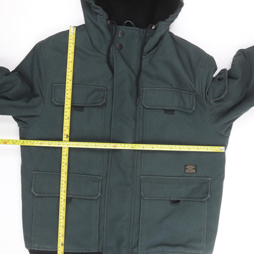 H&M Men Green Hooded Water Repellent Puffer Jacket Size M