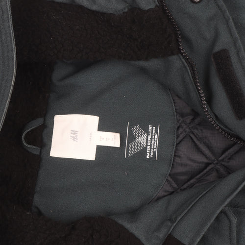 H&M Men Green Hooded Water Repellent Puffer Jacket Size M