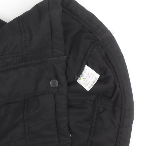 Voi Jeans Co. Men's Black XL Hooded Puffer Jacket Winter Casual