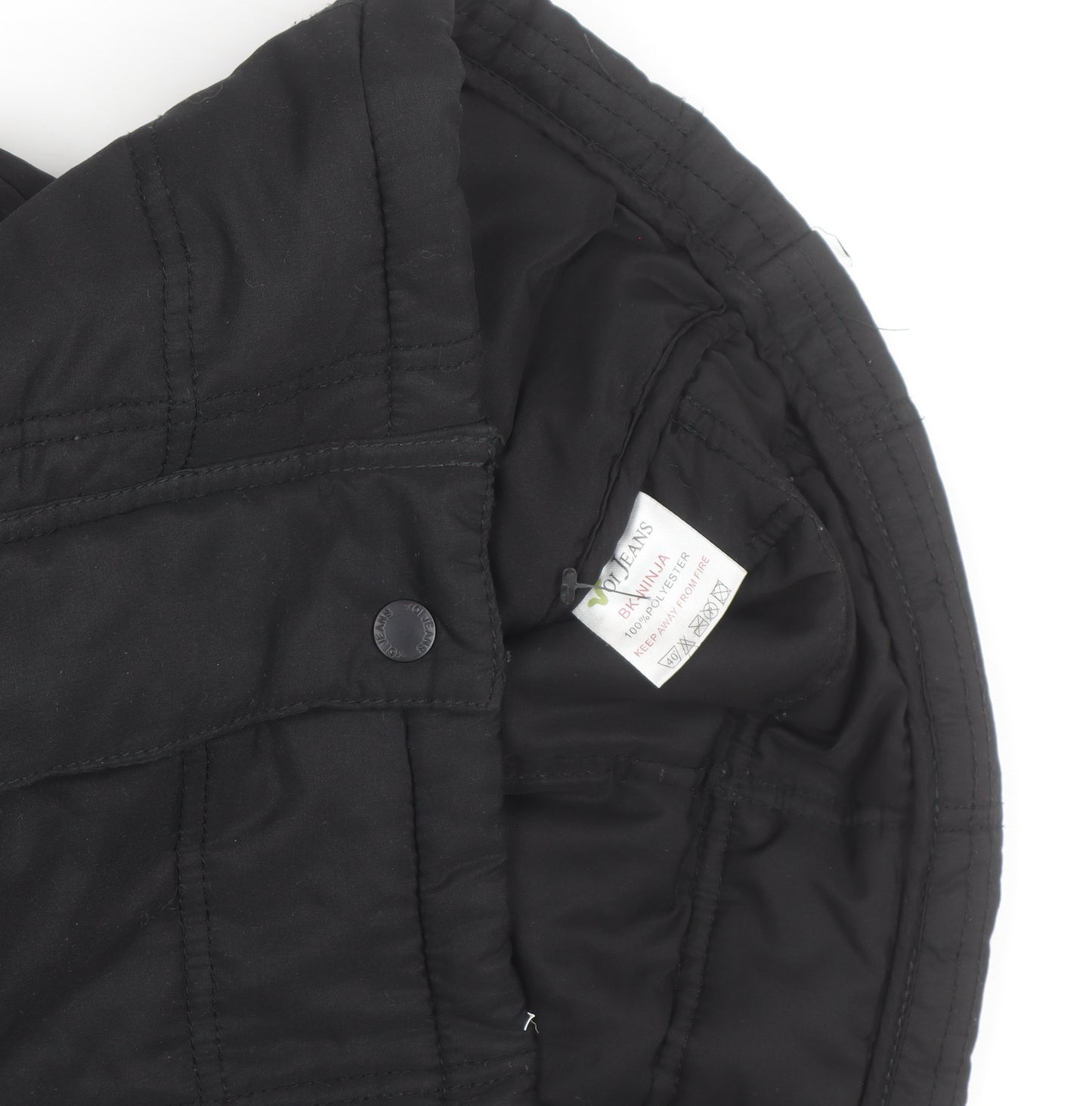 Voi Jeans Co. Men's Black XL Hooded Puffer Jacket Winter Casual