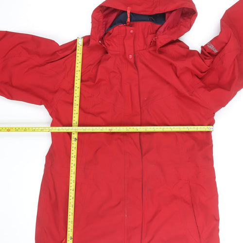 Regatta Women’s Red Waterproof Hooded Parka Jacket Size 12