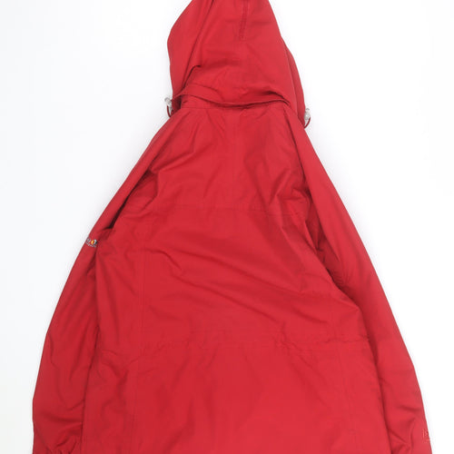 Regatta Women’s Red Waterproof Hooded Parka Jacket Size 12