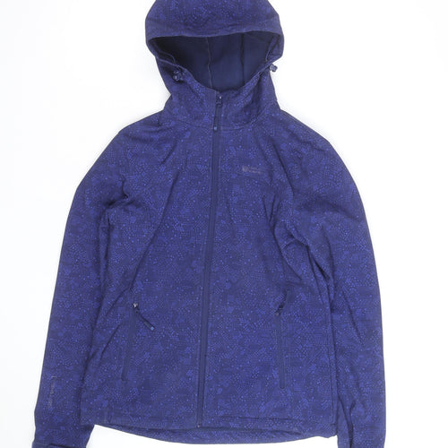 Mountain Warehouse Women's Blue Size 14 Softshell Hooded Jacket