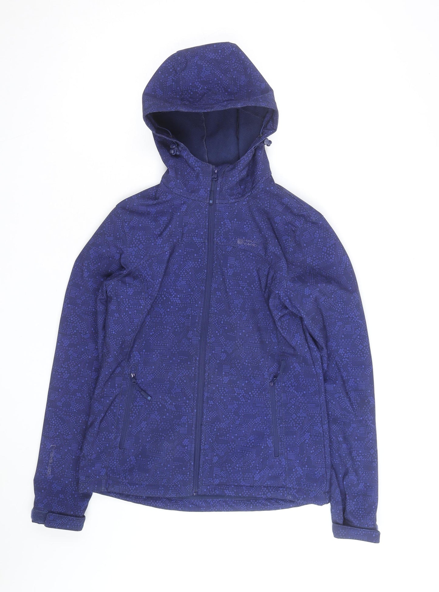 Mountain Warehouse Women's Blue Size 14 Softshell Hooded Jacket