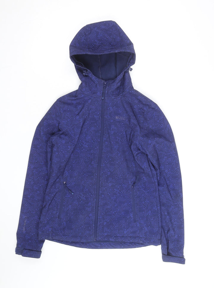 Mountain Warehouse Women's Blue Size 14 Softshell Hooded Jacket