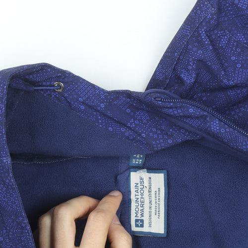 Mountain Warehouse Women's Blue Size 14 Softshell Hooded Jacket