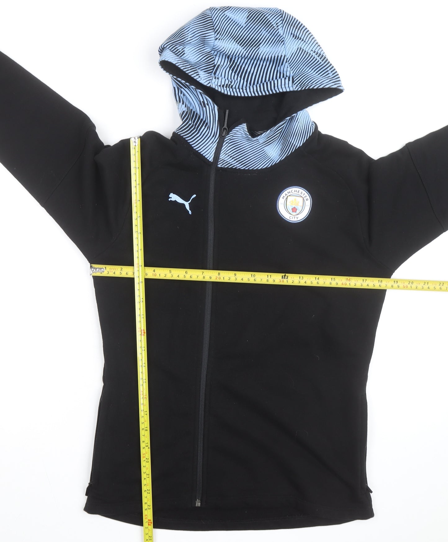 Puma Men’s Black Manchester City Full Zip Hoodie Size S
