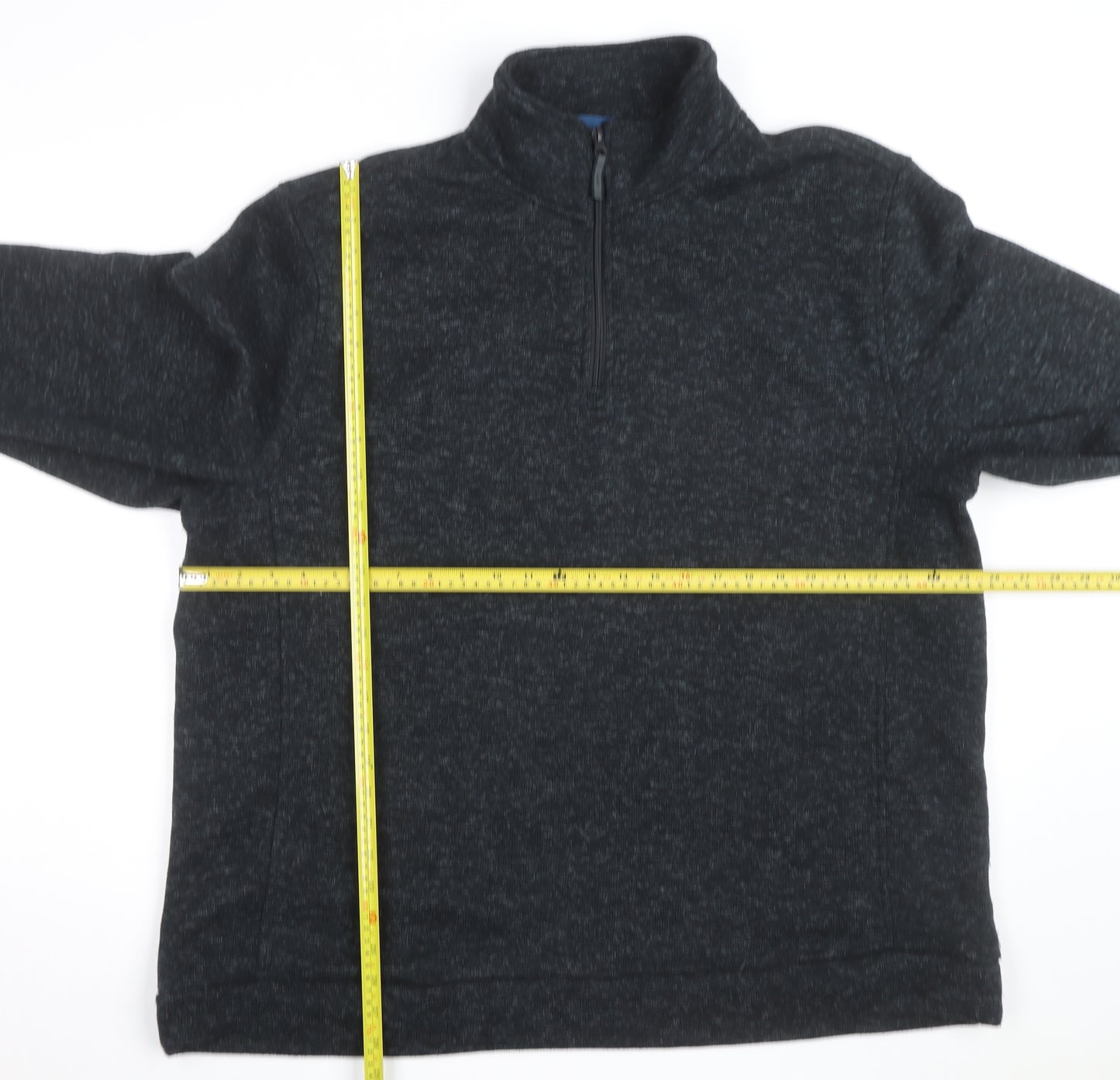 Mountain Warehouse Mens Black 3XL 1/4 Zip Fleece Sweatshirt