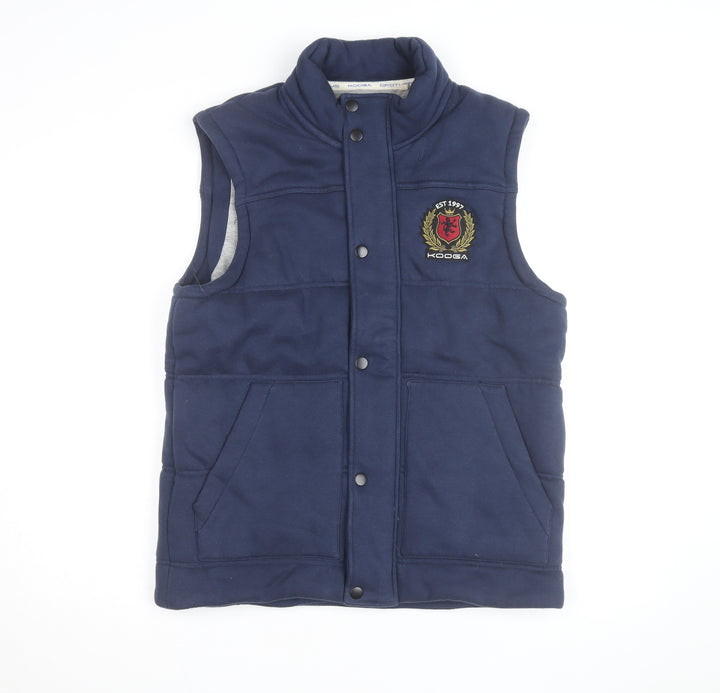 Kooga Men's Blue Padded Bodywarmer Gilet Size L Rugby Sports Vest