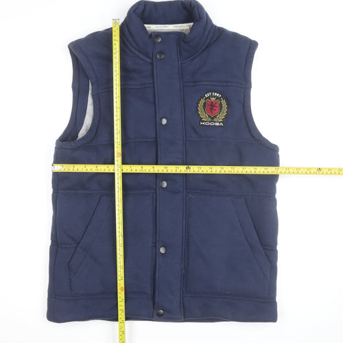 Kooga Men's Blue Padded Bodywarmer Gilet Size L Rugby Sports Vest