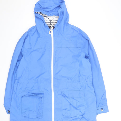 Peter Storm Women's Blue Hooded Rain Coat Size 20 Lightweight Jacket