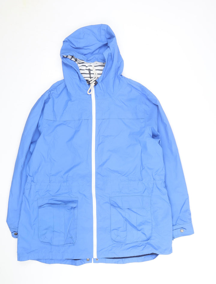 Peter Storm Women's Blue Hooded Rain Coat Size 20 Lightweight Jacket