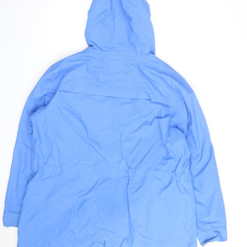 Peter Storm Women's Blue Hooded Rain Coat Size 20 Lightweight Jacket