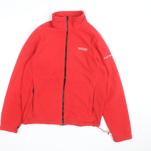 Regatta Womens Red Fleece Full Zip Outdoor Jacket Size 16