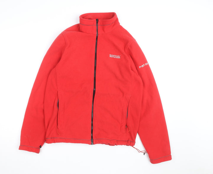 Regatta Womens Red Fleece Full Zip Outdoor Jacket Size 16