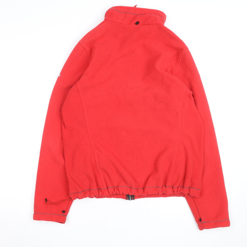 Regatta Womens Red Fleece Full Zip Outdoor Jacket Size 16