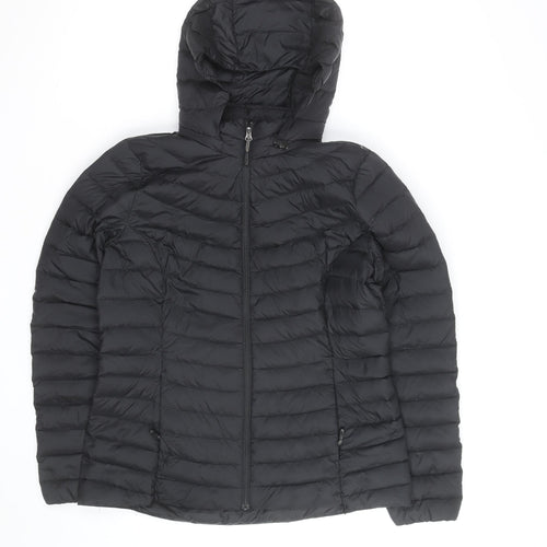 32 Degrees Men’s Black Lightweight Hooded Puffer Jacket Size S