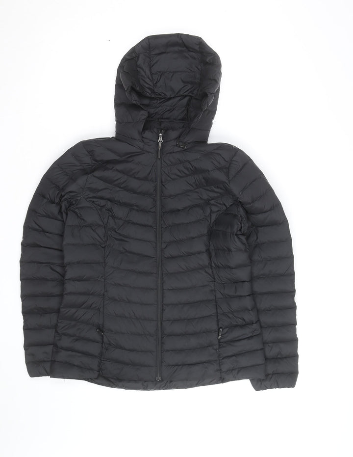 32 Degrees Men’s Black Lightweight Hooded Puffer Jacket Size S