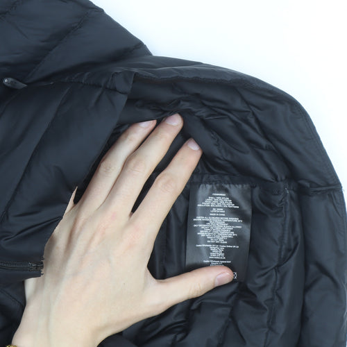32 Degrees Men’s Black Lightweight Hooded Puffer Jacket Size S