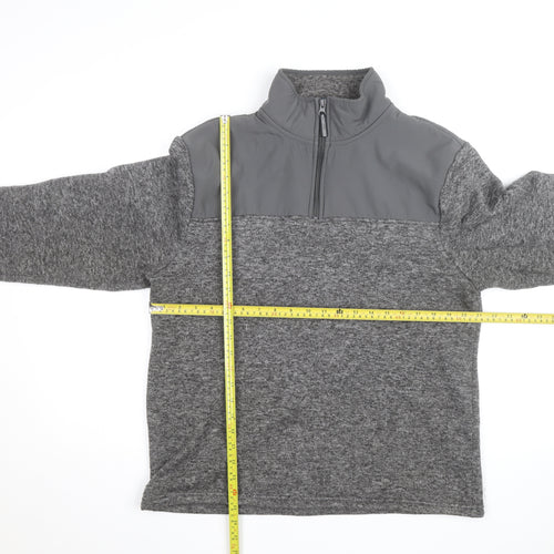 Mountain Warehouse Mens Grey Fleece 1/2 Zip Pullover Sweatshirt L