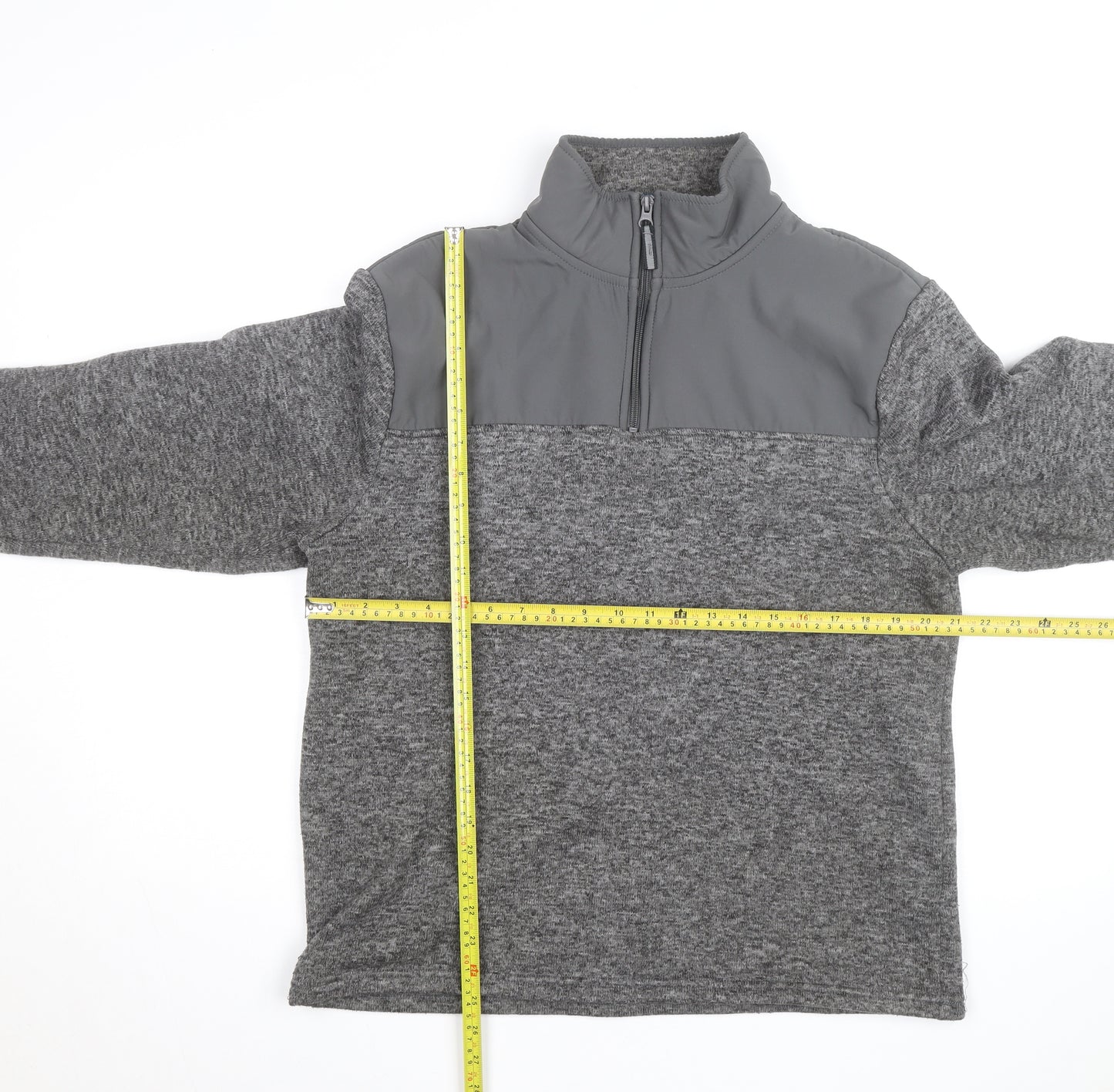 Mountain Warehouse Mens Grey Fleece 1/2 Zip Pullover Sweatshirt L
