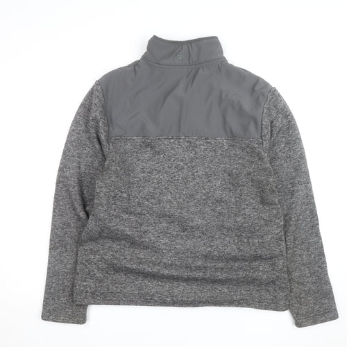 Mountain Warehouse Mens Grey Fleece 1/2 Zip Pullover Sweatshirt L