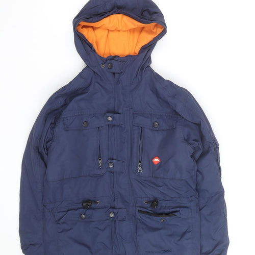 Trespass Boys Blue Hooded Waterproof Parka Coat 11-12 Years
