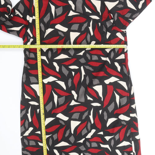 VIZ A VIZ Women's Multicoloured Shift Dress Size 14 3/4 Sleeve