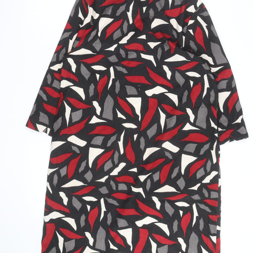 VIZ A VIZ Women's Multicoloured Shift Dress Size 14 3/4 Sleeve