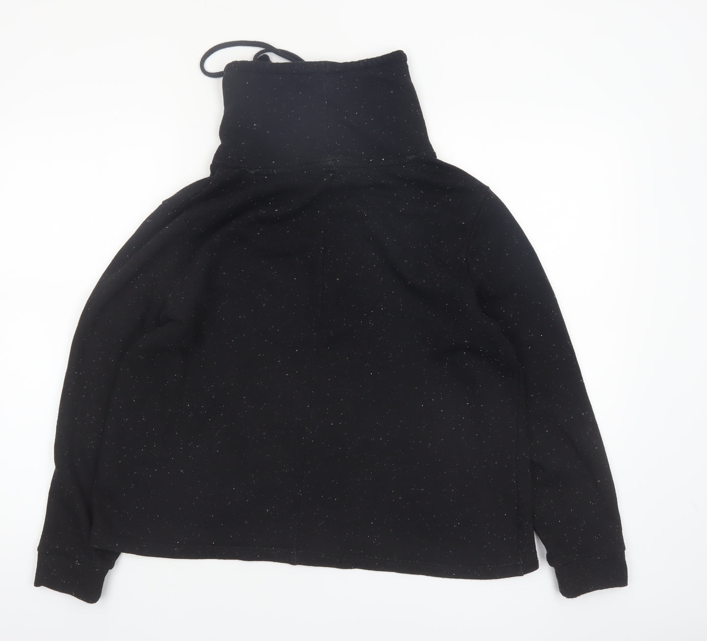 Marks and Spencer Womens Black Size 16 Funnel Neck Pullover Hoodie