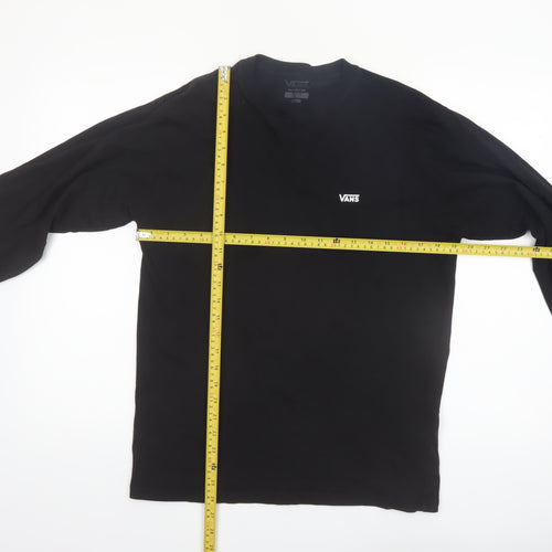 Vans Men’s Black Classic Fit Long Sleeve Cotton Top M