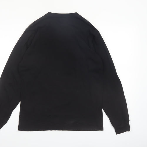 Vans Men’s Black Classic Fit Long Sleeve Cotton Top M