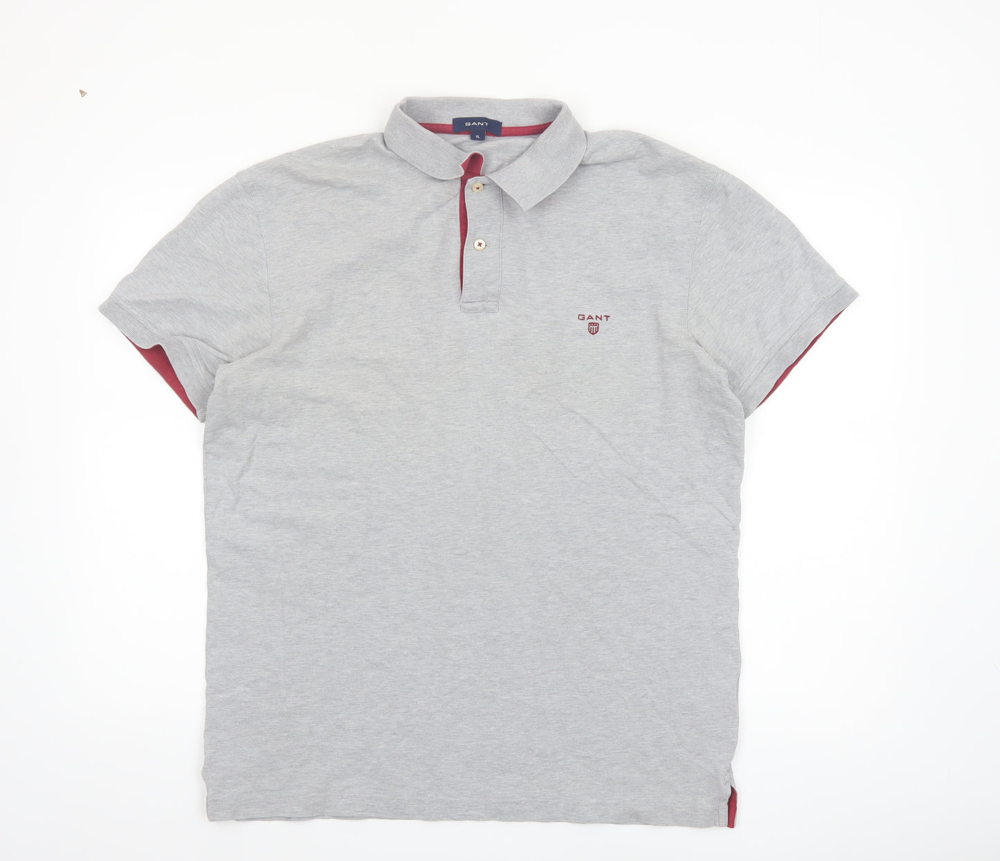 GANT Men’s Grey XL Cotton Elastane Polo Shirt