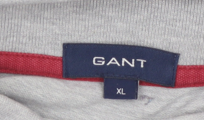 GANT Men’s Grey XL Cotton Elastane Polo Shirt